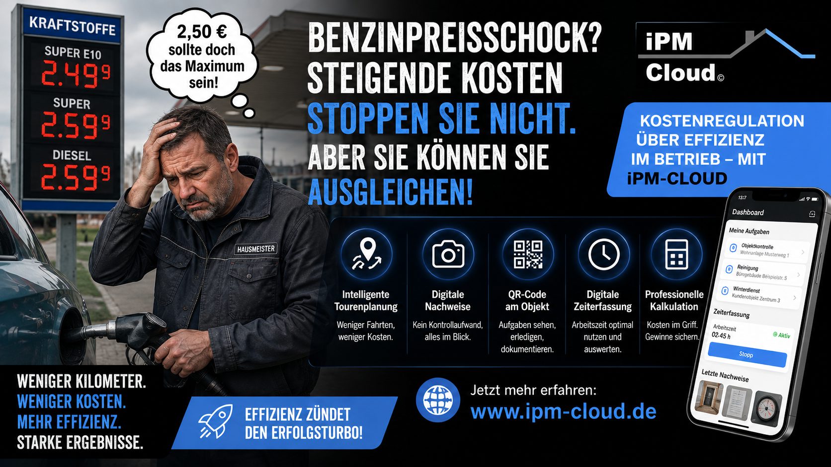 Benzinpreisschock an der Tankstelle? Mit mehr Effizienz gegen steigende Betriebskosten